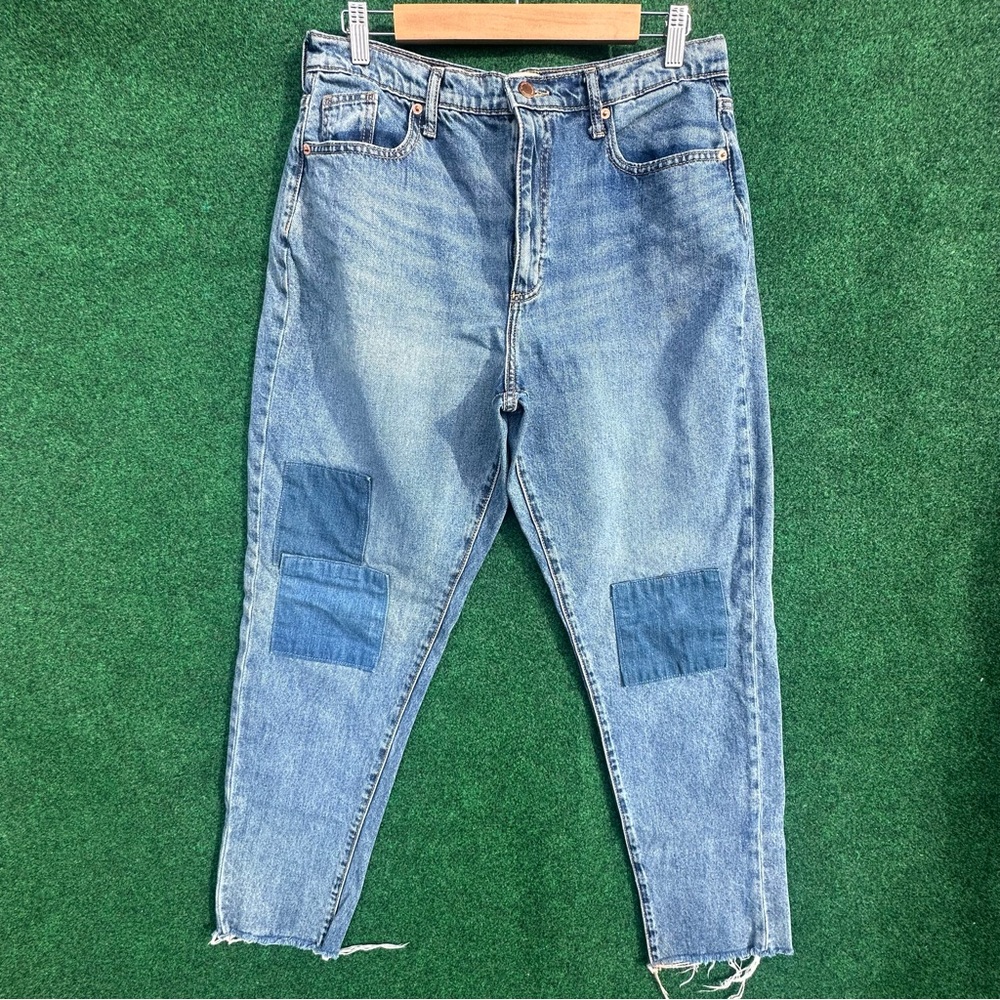 Universal Thread Light Blue Patchwork Denim Jeans